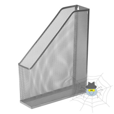 Irattartó papucs fémhálós ezüst