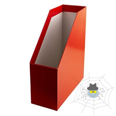 Irattartó papucs fóliás piros