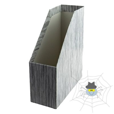 Irattartó papucs szürke textil mintás