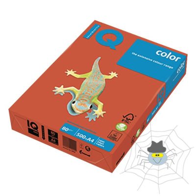 IQ Color A4/80 gr. színes fénymásolópapír - "ZR09" intenzív téglavörös - 500 ív/csomag