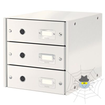 Irattartó LEITZ Click & Store 3 fiókos fehér