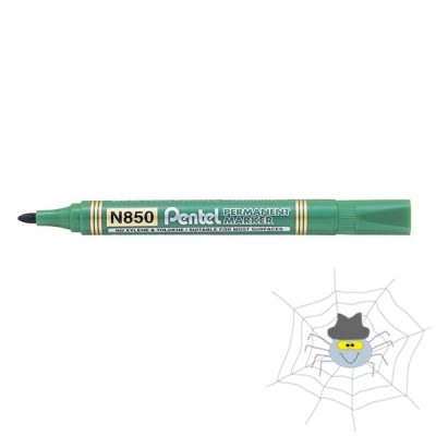 Alkoholos marker PENTEL N850 kerek hegy zöld