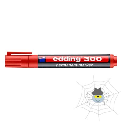 EDDING 300 1,5 - 3 mm kerek hegyű permanent marker - piros