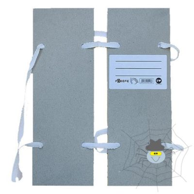 Irományfedél szalagos feles CLARISSA 750 gr natúr