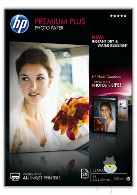 HP A/4 Prémium Plus Félfényes Fotópapír 20lap 300g (Eredeti)