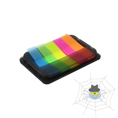 Jelölőcímke 12x50mm, 5x25lap, műanyag adagolóban Bluering®