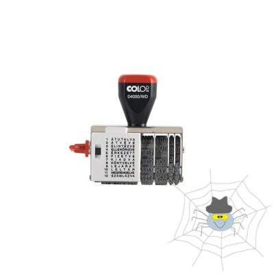 Dátumbélyegző 04000/WD Colop 12 szó