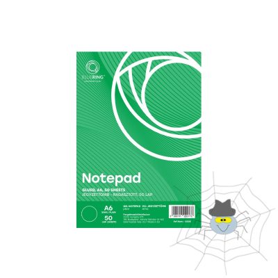 Jegyzettömb ragasztott, A6, 50lap, Bluering® sima