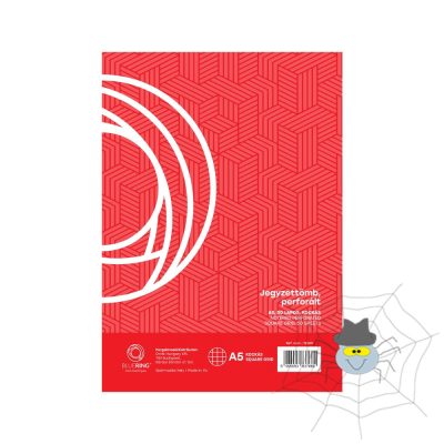 Jegyzettömb perforált, A5, 50lap, Bluering® kockás