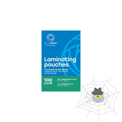 Lamináló fólia 54x86mm, 125 micron 100 db/doboz, Bluering®