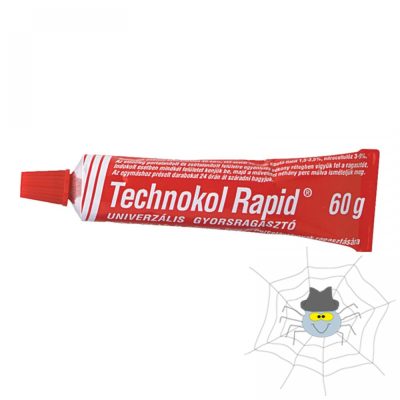 Ragasztó folyékony univerzális Technokol Rapid 60g. piros