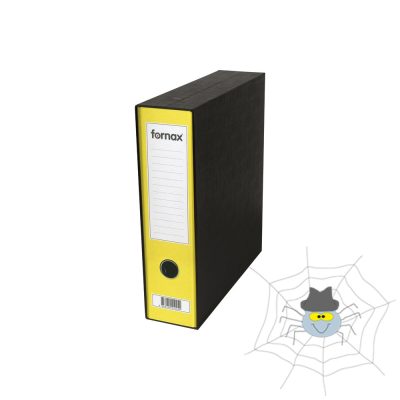 Tokos iratrendező A4, 8cm, Fornax Prestige sárga