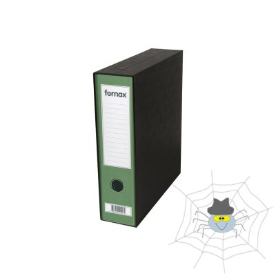 Tokos iratrendező A4, 8cm, Fornax Prestige zöld