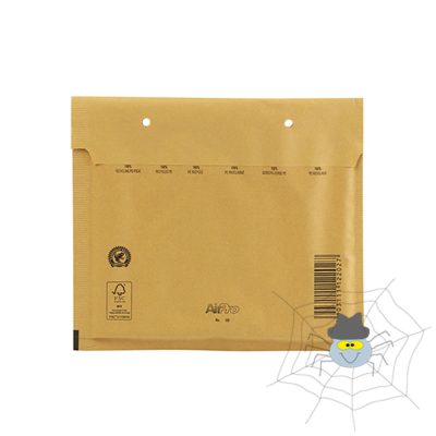 Szilikonos, légpárnás boríték CD vagy DVD-hez - barna