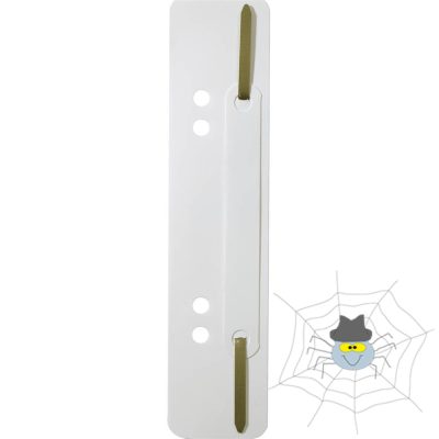 Gyorsfűző szerkezet, lefűzőlapocska, PP Durable 25 db/csomag, fehér