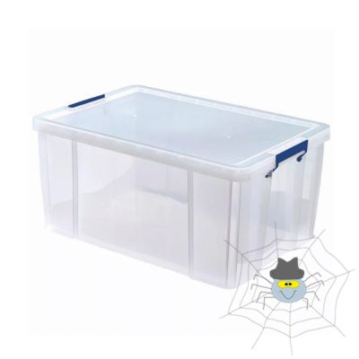 Tároló doboz, műanyag 70 liter, Fellowes® ProStore átlátszó