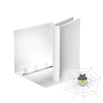 Gyűrűskönyv panorámás A4, 4cm, 4 gyűrű, D alakú, PP Esselte fehér