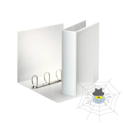 Gyűrűskönyv panorámás A4, 7,5cm, 4 gyűrű, D alakú, PP Esselte fehér