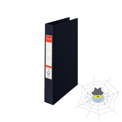 Gyűrűskönyv A4, 4,2cm, 4 gyűrű, PP Esselte Standard Vivida fekete