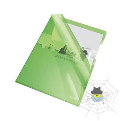 Genotherm 'L' A4, 150 micron víztiszta felület Esselte Luxus zöld