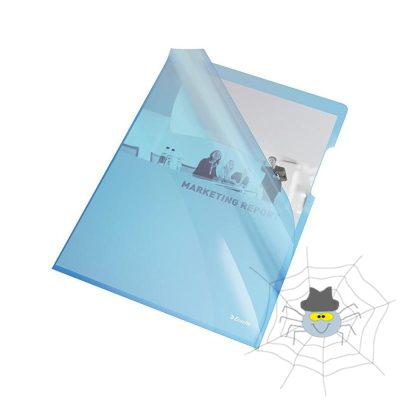 Genotherm 'L' A4, 150 micron víztiszta felület Esselte Luxus kék