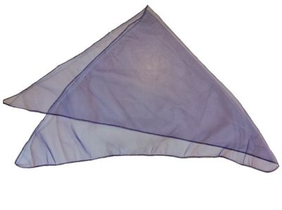 EF-ES sötétkék berakóháló, tüll, háromszög alakú