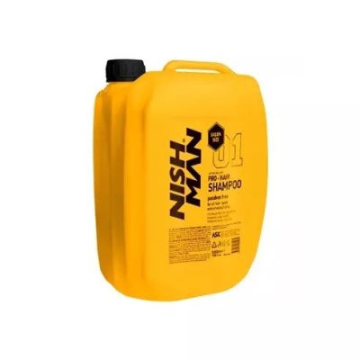 Nish Man Pro-Hair Keratin Complex hidratáló sampon Sérült hajra hajra, 5 l