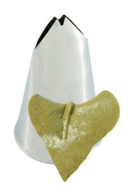 Levél, magmintás cső (1132), 14 mm, rozsdamentes