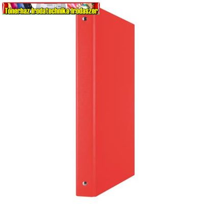 DONAU Gyűrűs könyv, 4 gyűrű, 35 mm, A4, PP/karton, (gyűrűskönyv) (3733) PIROS színben - KIÁRUSÍTÁS -