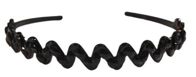 Hair Power fekete cikkcakk hajpánt HP491