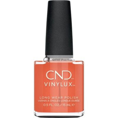 CND Vinylux Ig-Night-Ed Körömlakk Jelly Hatás 471 Narancs - Karcálló és Gyorsan Száradó - Gleam & Glow Kollekció - Eredeti CND
