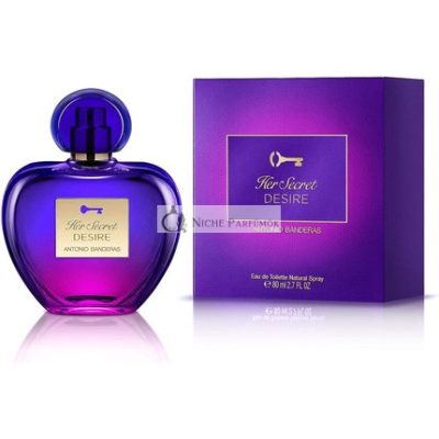 Antonio Banderas Her Secret Desire Eau de Toilette Spray nőknek, 80ml