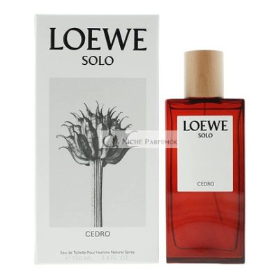 Loewe Férfi Solo Cedro Eau De Toilette Spray, 100ml