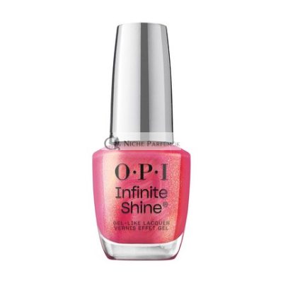 OPI Infinite Shine Hosszantartó Fényes Gyöngyház Finish Opaqe Piros Körömlakk, 15 ml