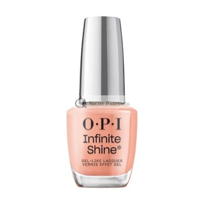 OPI Infinite Shine Hosszan Tartó Ragyogó Krém Finish Átlátszó Korall Körömlakk, 15 ml
