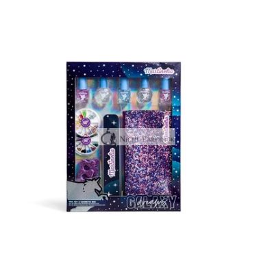 MARTINELIA GALAXY DREAMS KÖRÖM KÉSZLET ÉS KOZMETIKAI TÁSKA Színes Gyerek Körömlakk Készlet Kozmetikai Táskával - Ideális Ajándék Lányoknak