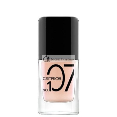 Catrice ICONAILS Gél Lakk No. 107 Peach Me, Hosszan Tartó és Fényes Vegán Körömlakk, 10,5ml