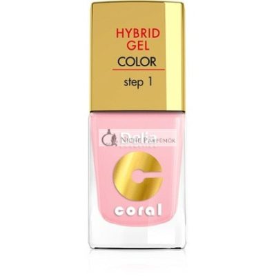 Delia Cosmetics Korall Hibrid Zselés Körömlakk No. 04 Pasztell Rózsaszín, 11ml