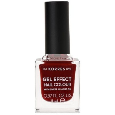 KORRES Édes Mandula Körömlakk 59 Borvörös Vegan Gél Hatás, 11ml