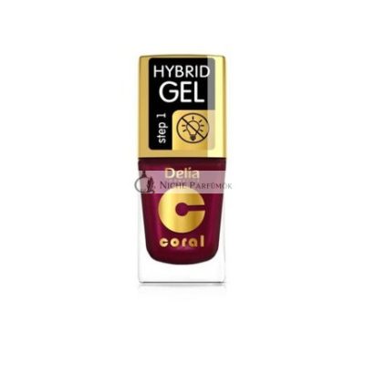 Delia Cosmetics Korall Hibrid Gél Körömlakk No. 61 Pearl Raspberry 11ml