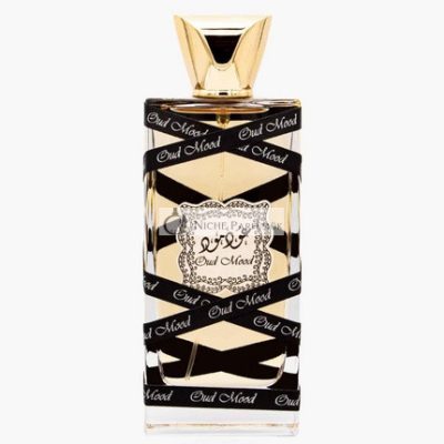 Lattafa Oud Mood Parfüm, 100ml - Virágos, Borostyán, pézsma, Fa