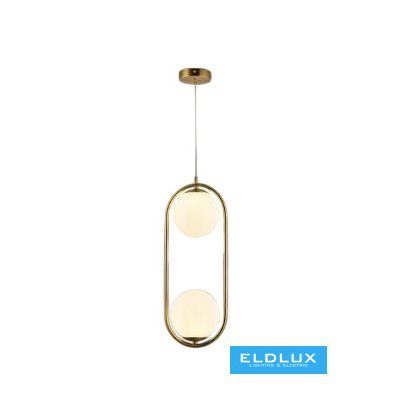 UNIVERSO Függeszték 2xG9 max.10w D200x500x1200mm IP20 Óarany 5év