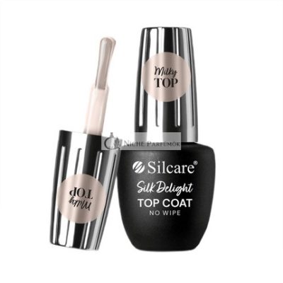 Silcare Top Coat Silk Delight No Wipe Hybrid Körömlakk Fedőréteg 9ml