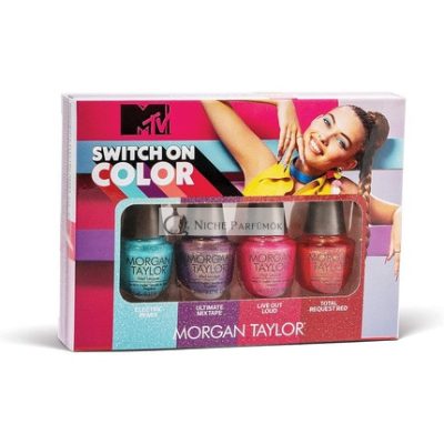 Morgan Taylor Lakk MTV Switch On Color 2020 Kollekció Mini 4pk, 4db