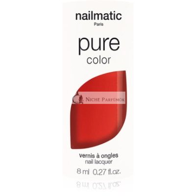 Nailmatic Pure Color Körömlakk - ELLA- Rouge Corail / Korallvörös, 8 ml