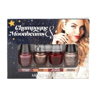 Morgan Taylor Körömlakk Champagne & Moonbeams Télen 2019 Kollekció Klasszikus Mini 4 Csomag, 5ml