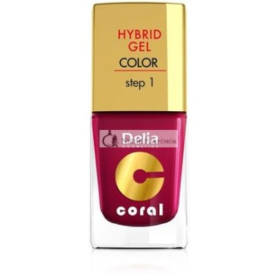 Delia Cosmetics Coral Hybrid Gel Körömlakk No. 06 Cherry, 11ml
