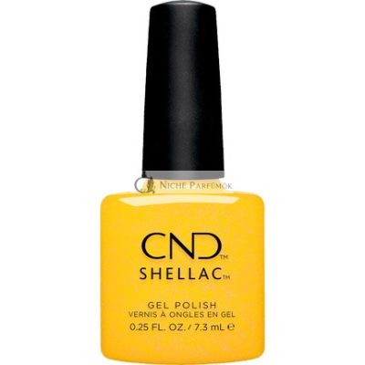 CND Shellac Catching Light No. 472 Sárga UV Lakk Köröm Design - Gleam & Glow Kollekció