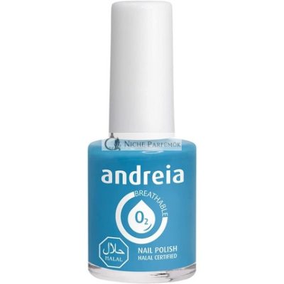 Andreia Halal Lélegző Körömlakk Fényes Vegán és Állatkísérlet-mentes, 10.5ml B9 Kék