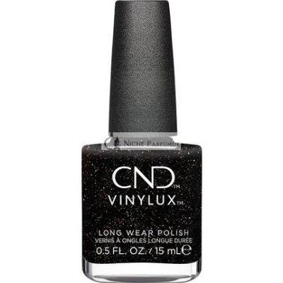 CND Vinylux Körömlakk - Opulent Onyx No. 483 Fekete Csillám, 15 ml